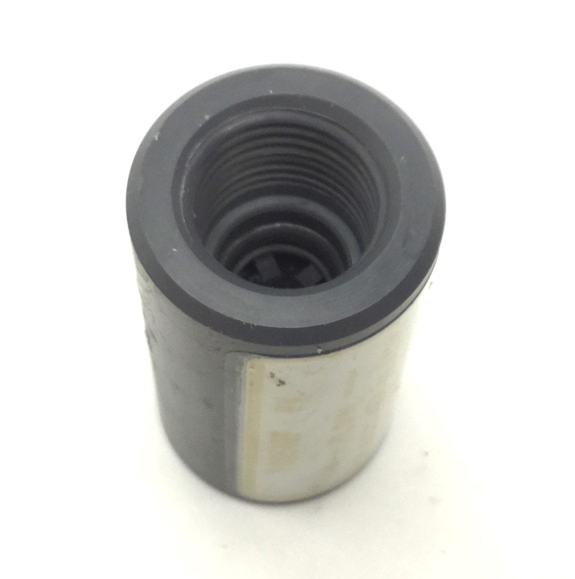 Used Plast-O-Matic FC050EP PV Flow Control Valve 1/2" NPT, 1 GPM, 2.25" Long, PVC