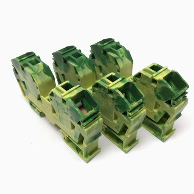 New – Open box Lot of 3 Wago 285-637 Grounding Terminal Block Feed Thru Cage Clamp 35mm² 8-2AWG