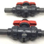 Used Lot of 2 Asahi AV Valve 15-1/2 PVC Ball Valves Duo-Bloc 21 EPDM Seals 230PSI Max