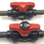 Used Lot of 2 Asahi AV Valve 15-1/2 PVC Ball Valves Duo-Bloc 21 EPDM Seals 230PSI Max