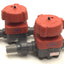 Used Lot of 2 FIP DN 15, d 20, PN 10 Diaphragm Valves, 15mm Ports, EPDM Batch