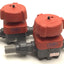 Used Lot of 2 FIP DN 15, d 20, PN 10 Diaphragm Valves, 15mm Ports, EPDM Batch