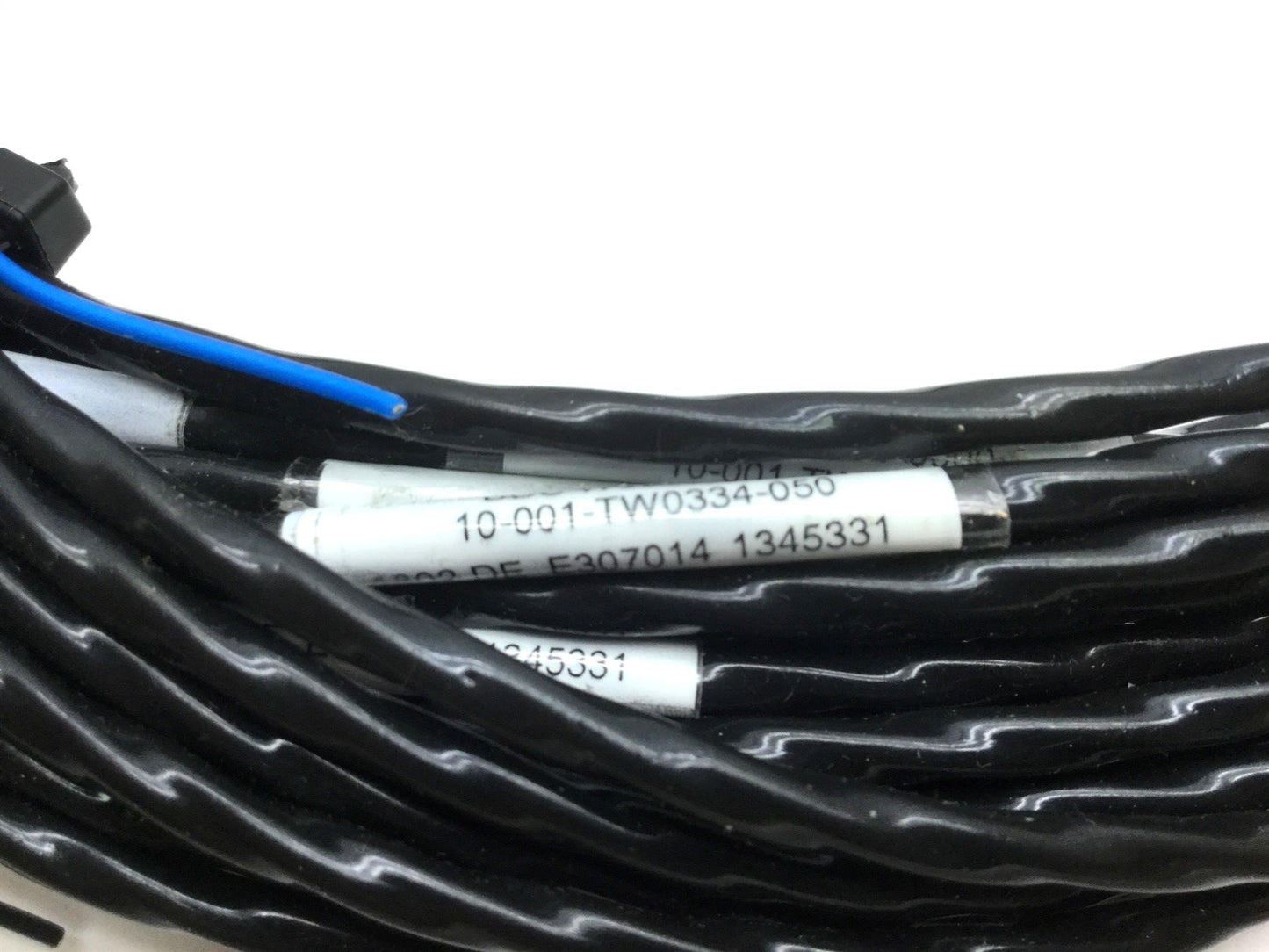 Used Lot of 4 Balluff BCC0FFL Single Ended Cordsets, Connector: 3-Pin M8, Length: 14'