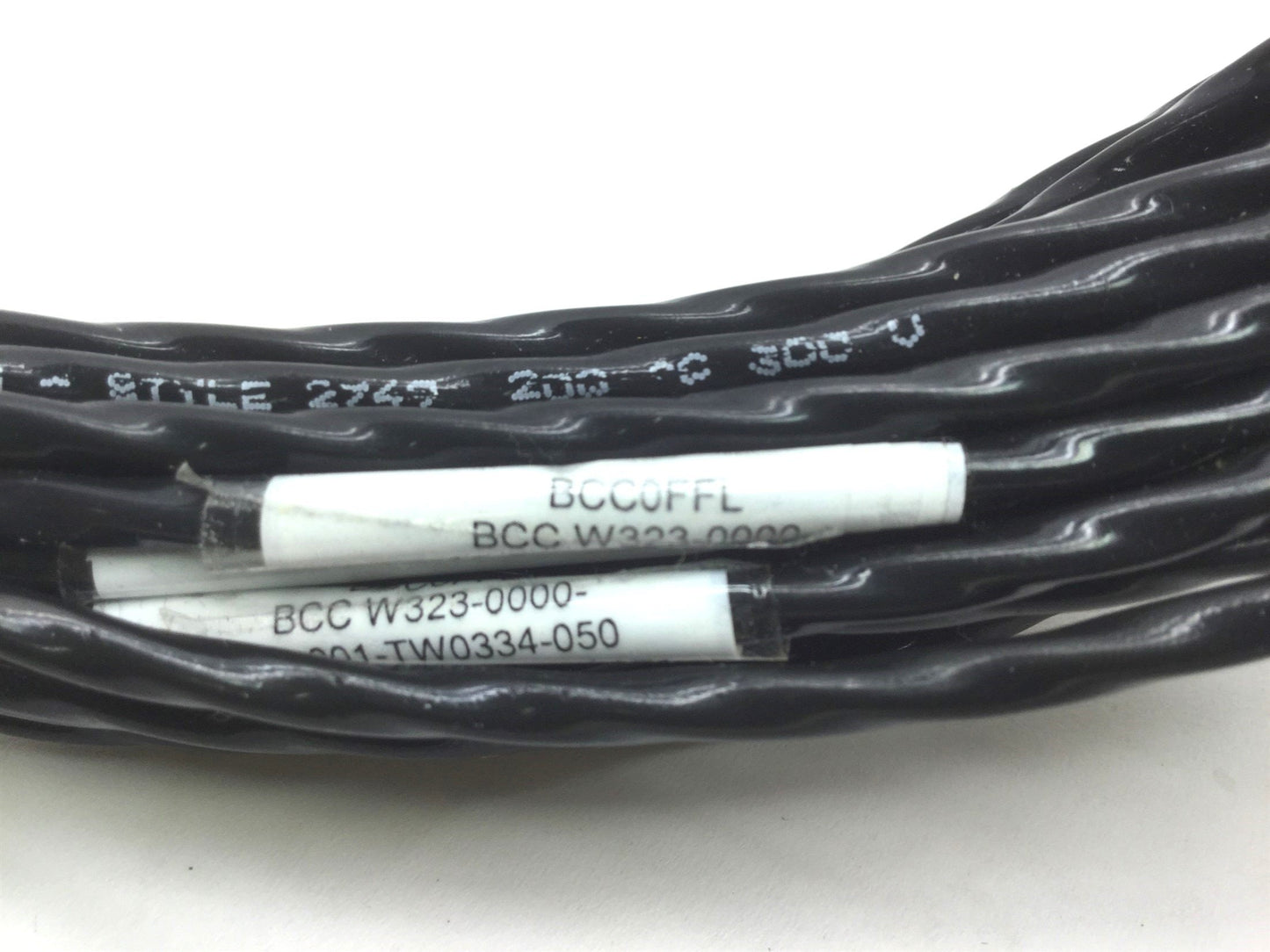 Used Lot of 4 Balluff BCC0FFL Single Ended Cordsets, Connector: 3-Pin M8, Length: 14'