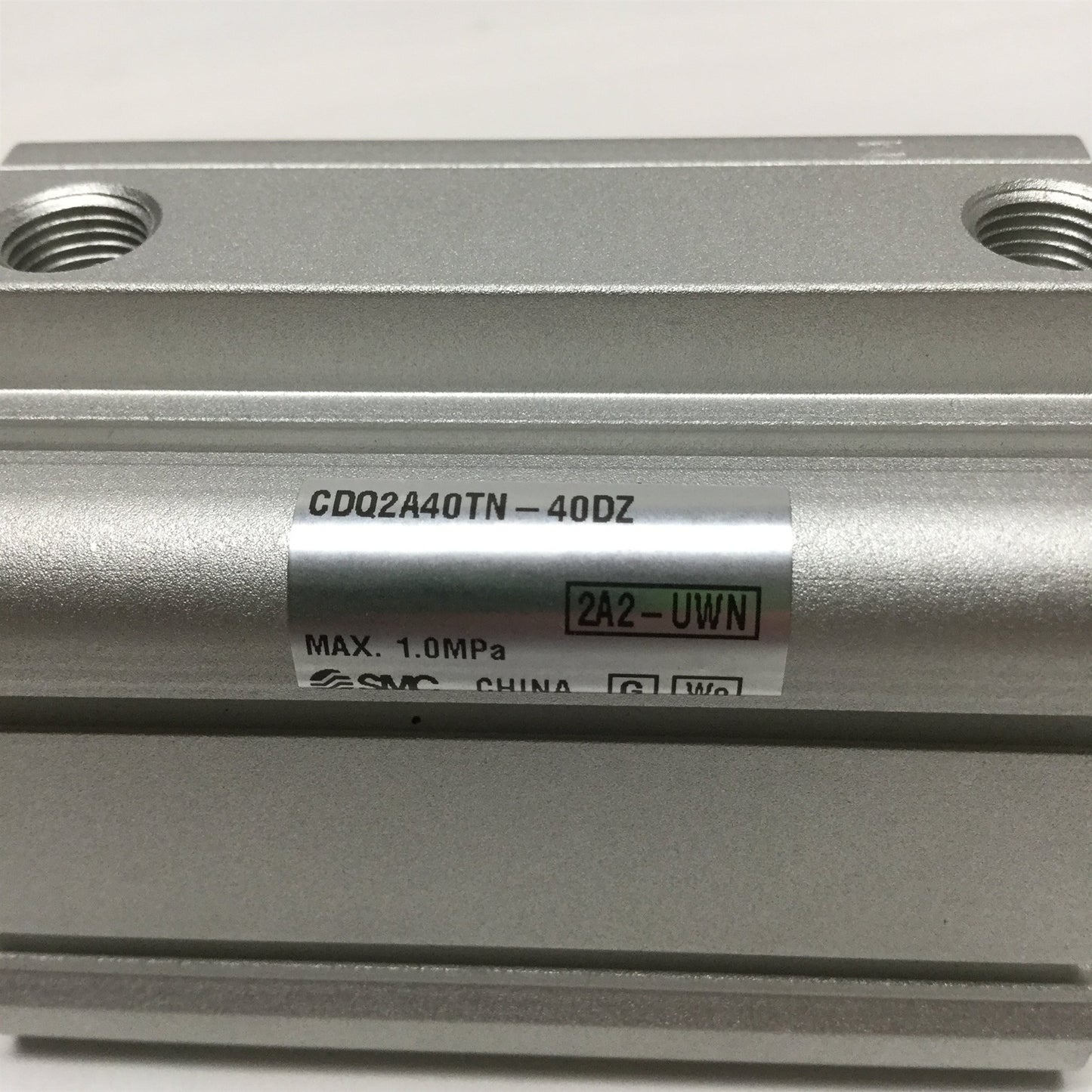 Used SMC CDQ2A40TN-40DZ Pneumatic Compact Cylinder, 40mm Bore, 40mm Stroke