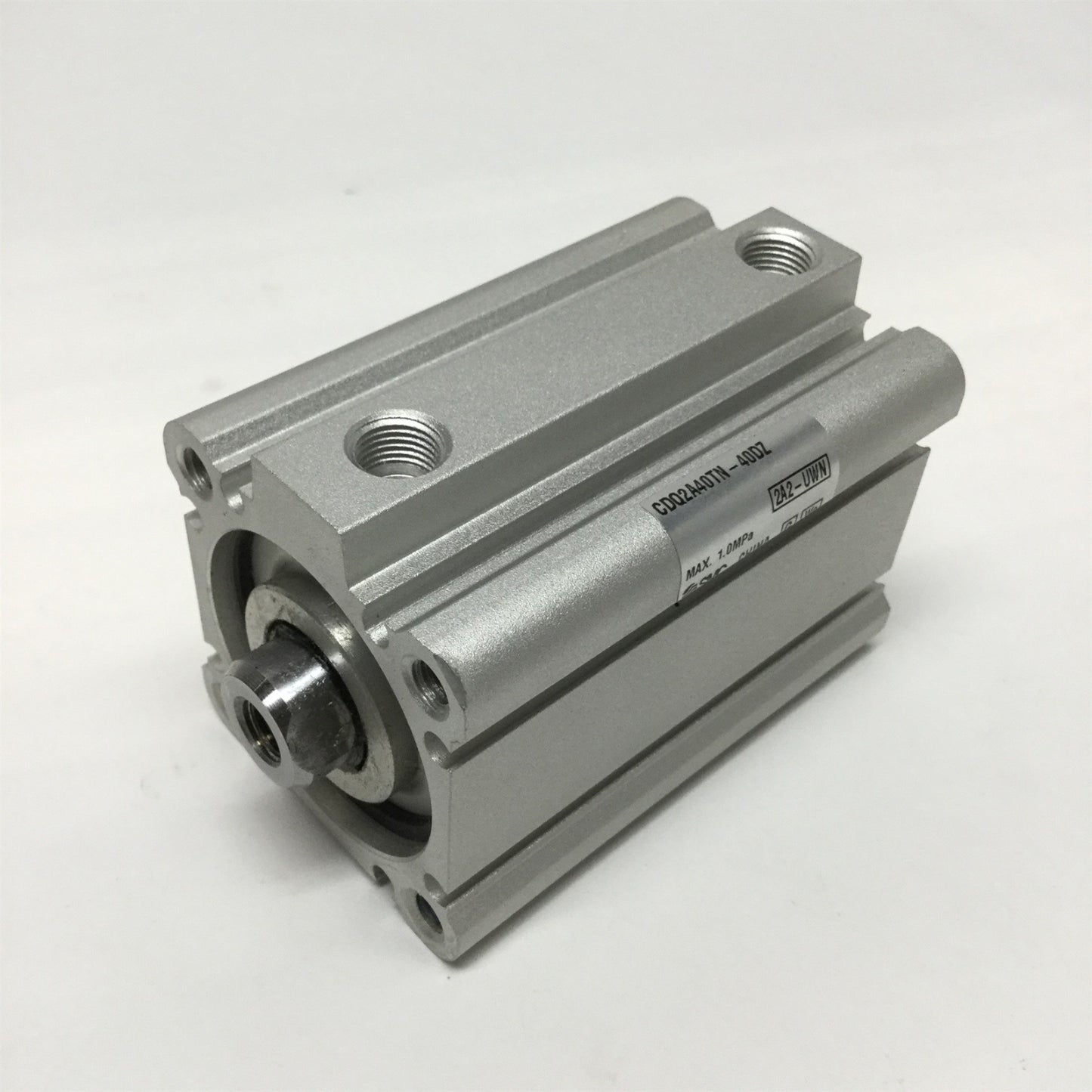 Used SMC CDQ2A40TN-40DZ Pneumatic Compact Cylinder, 40mm Bore, 40mm Stroke