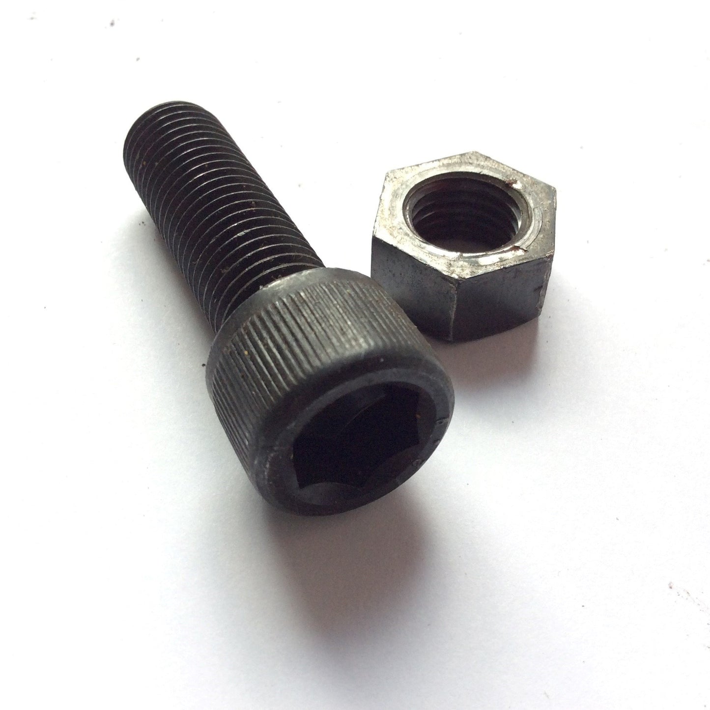 Used Lot of 16 Socket Head Allen Cap Steel Screw Bolt Hardware w/ Nut 5/8-11 x 2"
