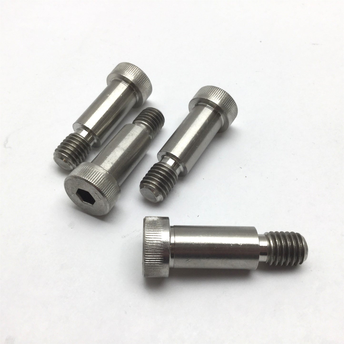 Used Lot of 4 Stainless Steel Shoulder Screw, Thread: 1/2"-13, Shoulder Length: 1.25"
