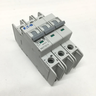 New – Open box Eaton WMZT3D13 Circuit Breaker, 3-Pole, Rating: 13A 480Y/277VAC, D-Curve