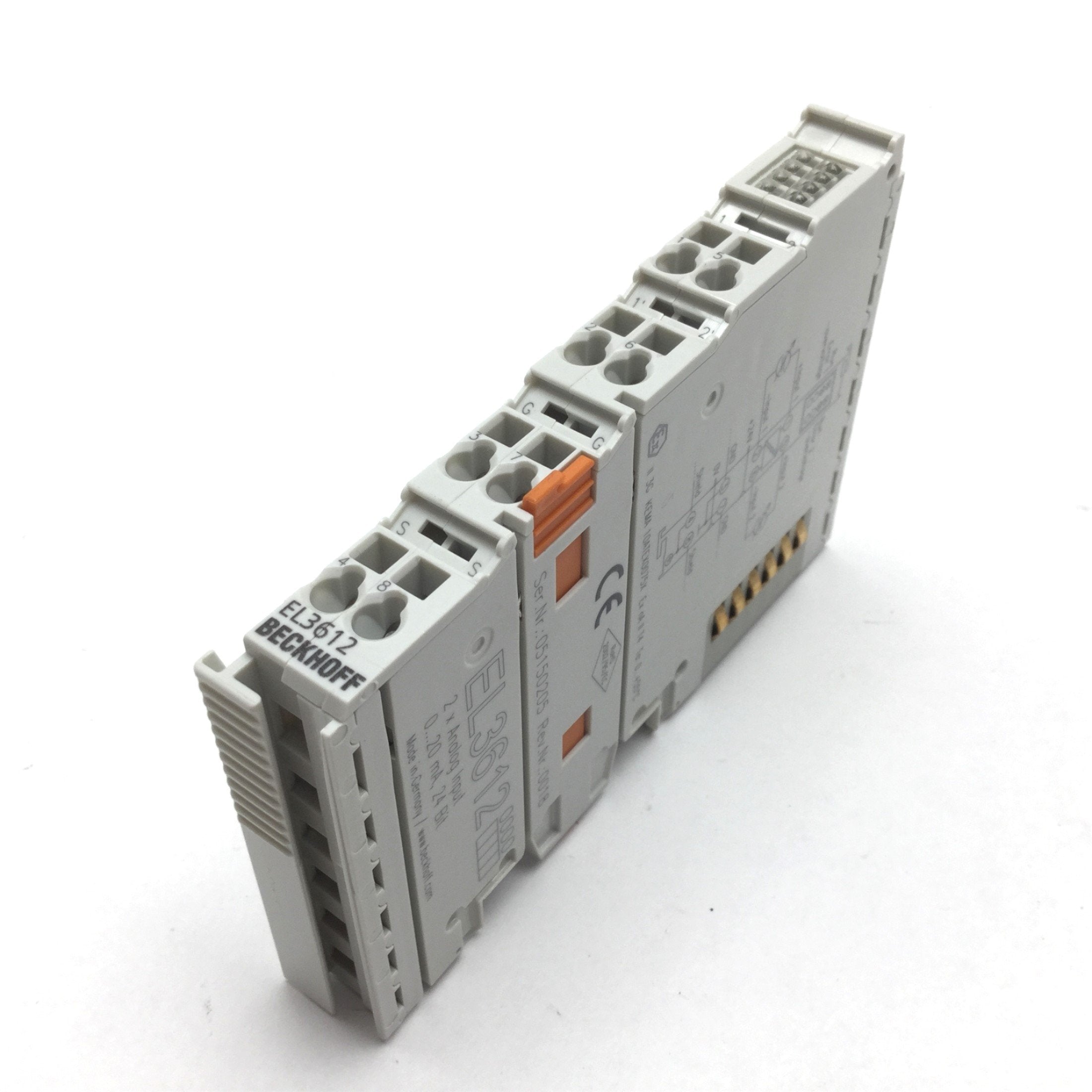 Beckhoff EL3612 Analog Input Terminal, 2-Channel, Signal: 0-20mA, 24 B ...