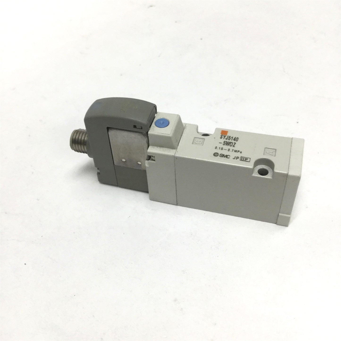 Used SMC SYJ5140-5WOZ Solenoid Valve, 5-Port 2-Position, 0.15-0.7MPa, 24VDC Coil