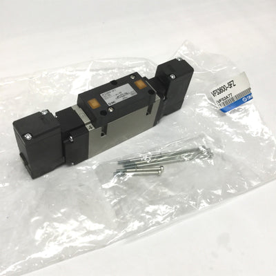 New SMC VFS3600-5FZ Double Check Solenoid Air Valve 5-Port, 3-Position, 24VDC