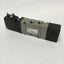 For parts or not working SMC VFS2420-3D-02T Double Solenoid Valve 5-Port 3-Pos, 120VAC *Missing Coil*