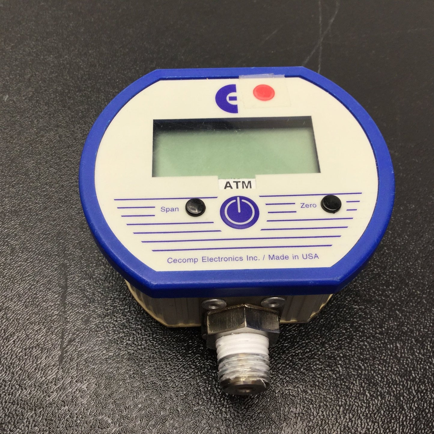 Used Cecomp DPG1000B7ATMG-10 Pressure Gauge, 1/4" NPT, Range: 0-1000psi