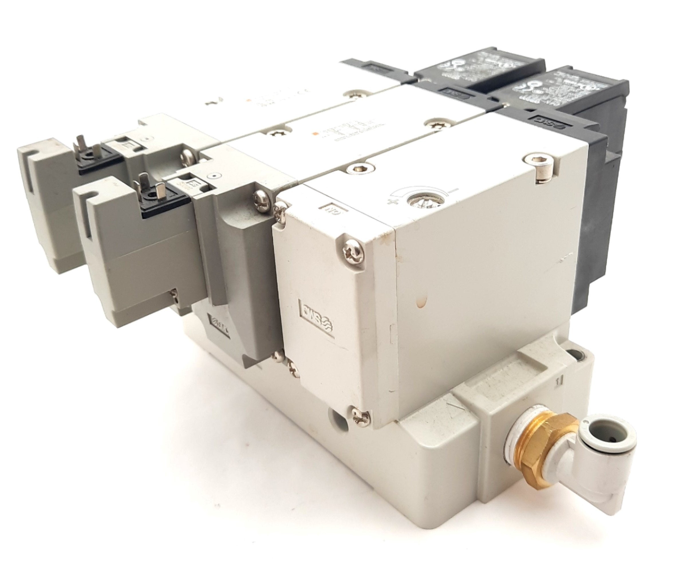 SMC VP744-5DZ1-04-M-X555 Dual Residual Pressure Relief Valve 24VDC