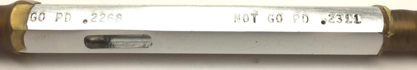 New – Open box New Swanson .250-28 UNF-2B Internal Thread Plug Gauge GO/NO GO Pitch .2268/.2311