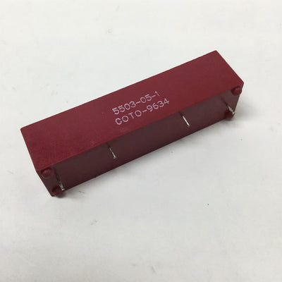 Used Coto 5503-05-1 High Voltage Reed Relay 3A, 3.5kV AC/DC, 200W, 5VDC Coil, SPST-NO