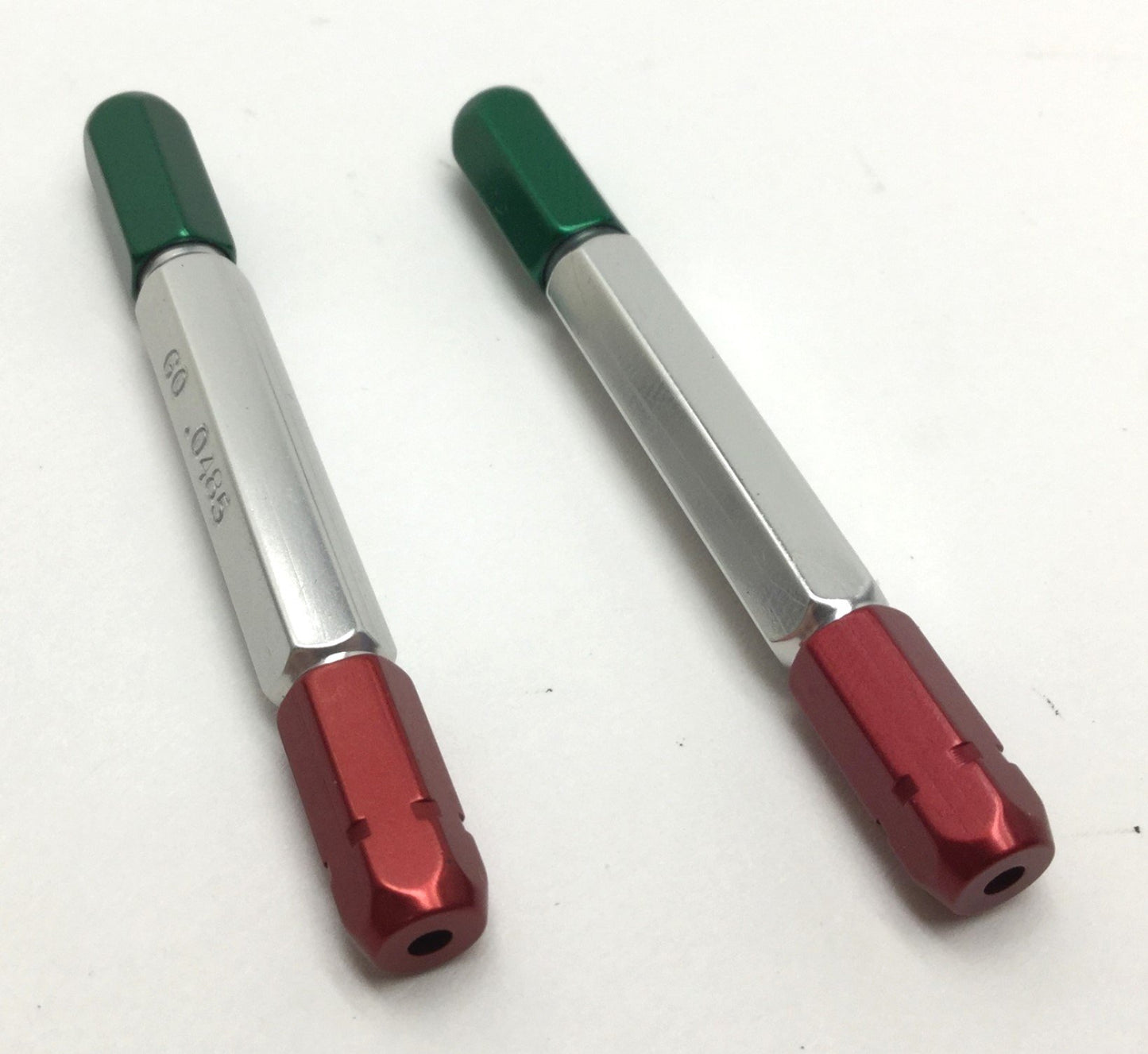 Used Lot of 2 Meyer Gage 0.0485 & 0.0495 GO/NO-GO Pin Plug Gages