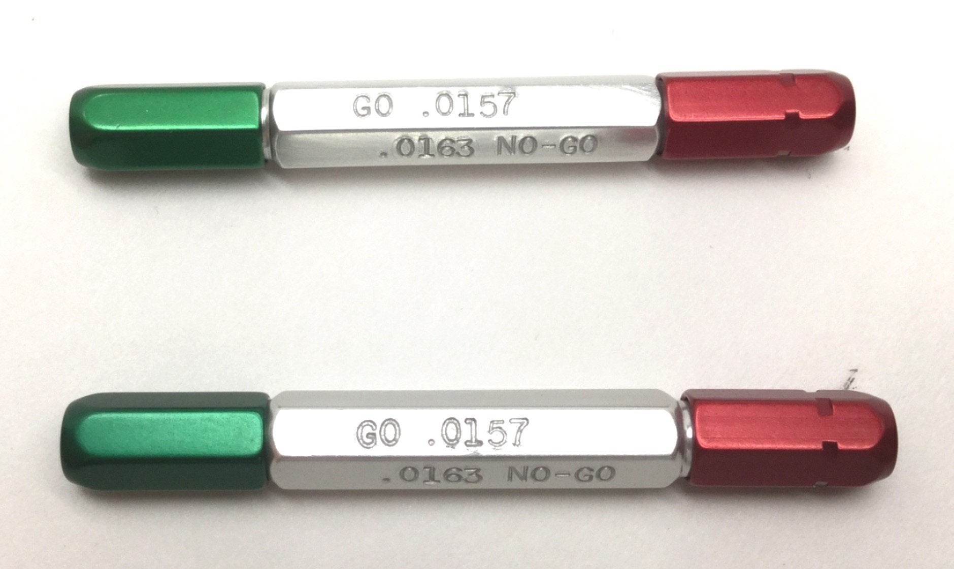 Lot of 2 Meyer Gage 0.0157 & 0.0163 GO/NO-GO Pin Plug Gages – Next Day ...