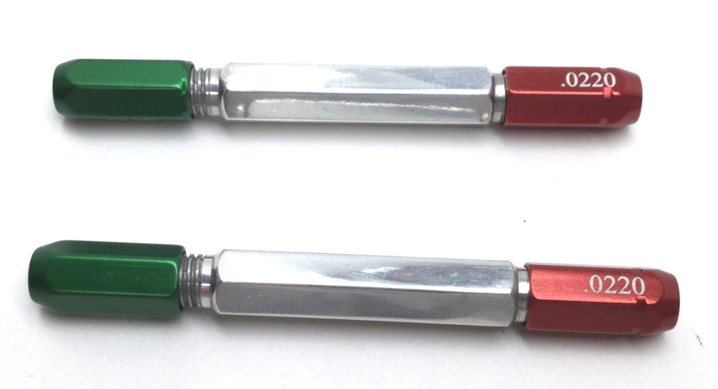 New – Open box Lot of 2 New Meyer Gage 0.0190 & 0.0220 GO/NO-GO Pin Plug Gages