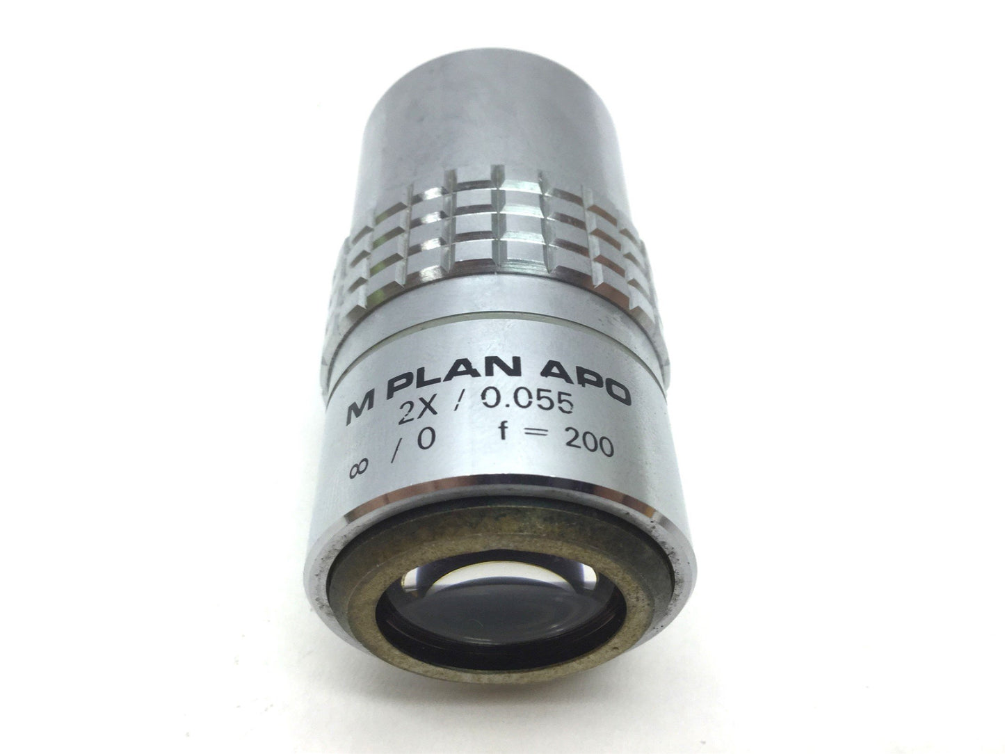 Used USM M Plan APO 2X/0.055 Camera Objective Lens, f: 200mm, Mag: 2x, M26x36