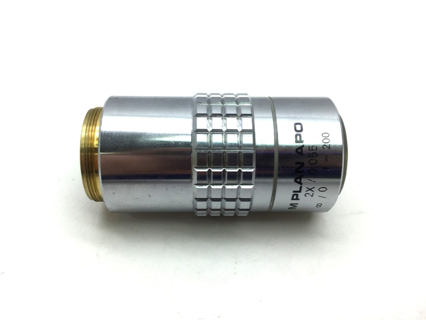 Used USM M Plan APO 2X/0.055 Camera Objective Lens, f: 200mm, Mag: 2x, M26x36
