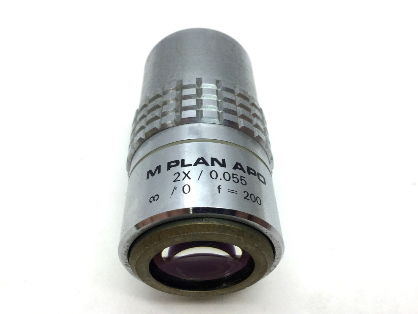 Used USM M Plan APO 2X/0.055 Camera Objective Lens, Mag: 2x, M26x36, f: 200mm
