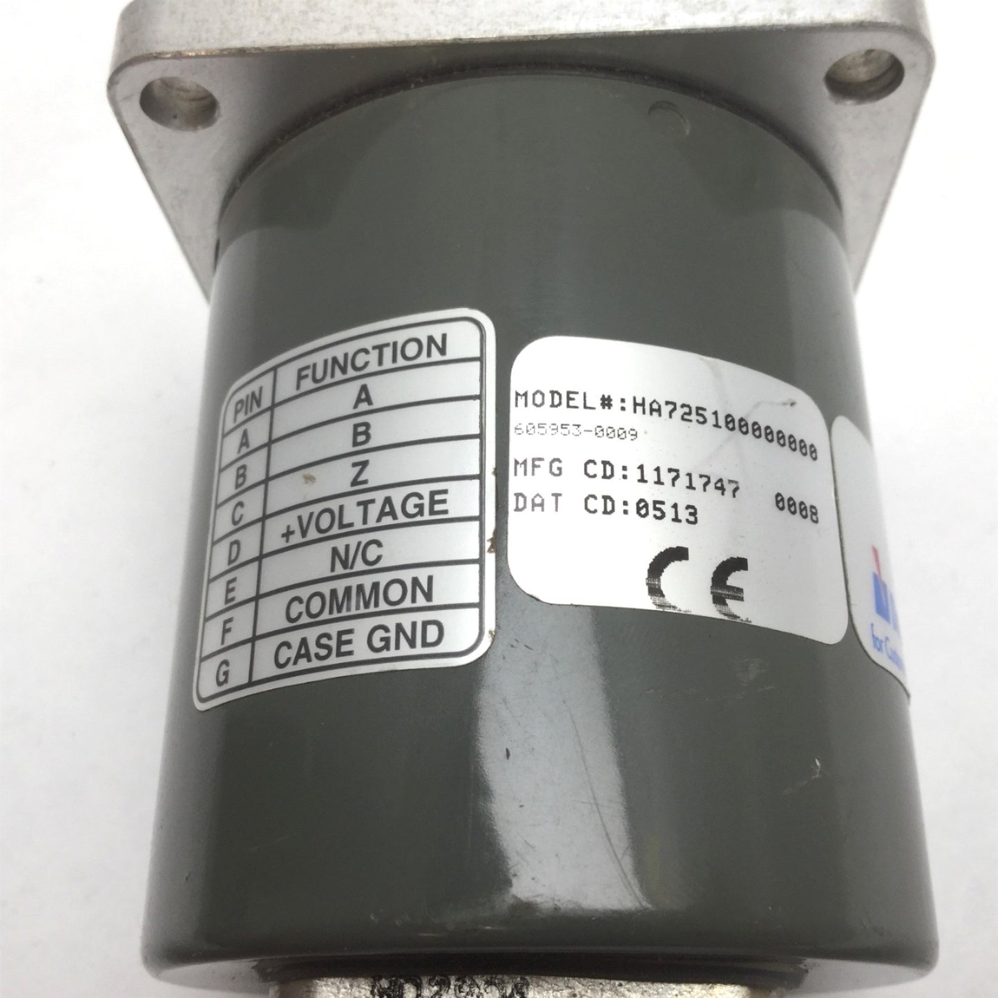 Used Dynapar HA725100000000 Encoder, Shaft: 3/8" Diameter, Input Voltage: 10-30VDC