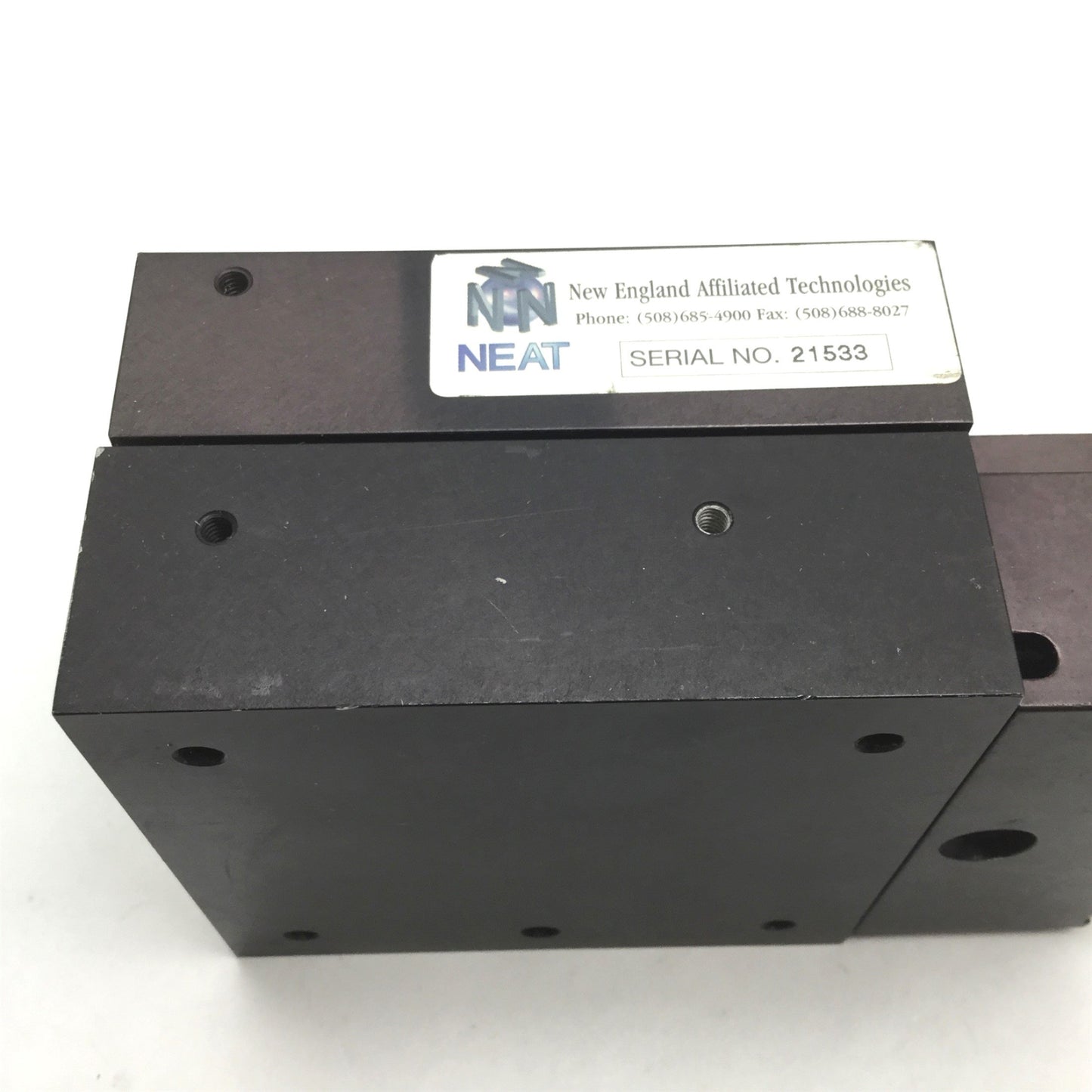 Used New England (NEAT) Linear Screw Actuator Positioner Stage NEMA 23, 2" Travel