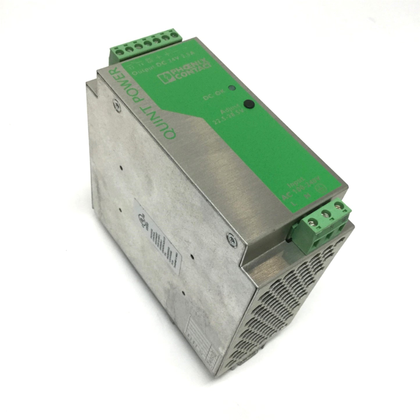 Used Phoenix Quint-PS-100-240AC/24DC/2,5 Power Supply 100-240VAC IN, 24VDC 2.5A OUT