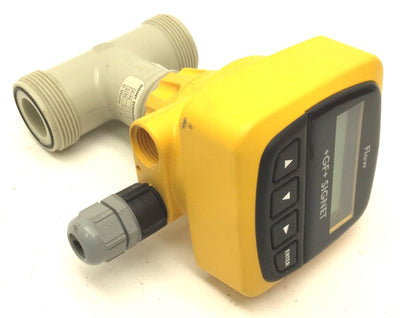 Used Signet 2537 Paddlewheel Flow Sensor, Operating Range: 0.3 to 20ft/s, w/PPMT010