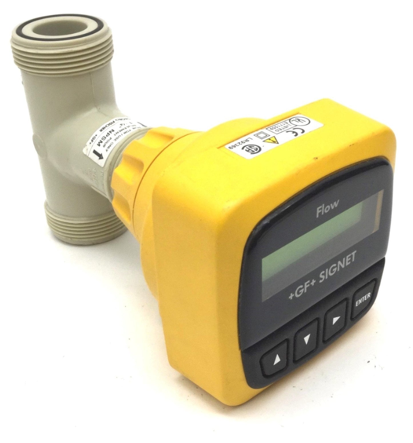 Used Signet 2537 Paddlewheel Flow Sensor, Operating Range: 0.3 to 20ft/s, w/PPMT010