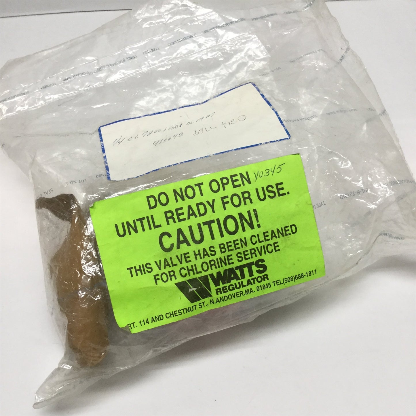 New Watts 1/4 CL-7200 CL7200VB01OLMM Dry Chlorine Service Vented Ball Valve 1/4" NPT