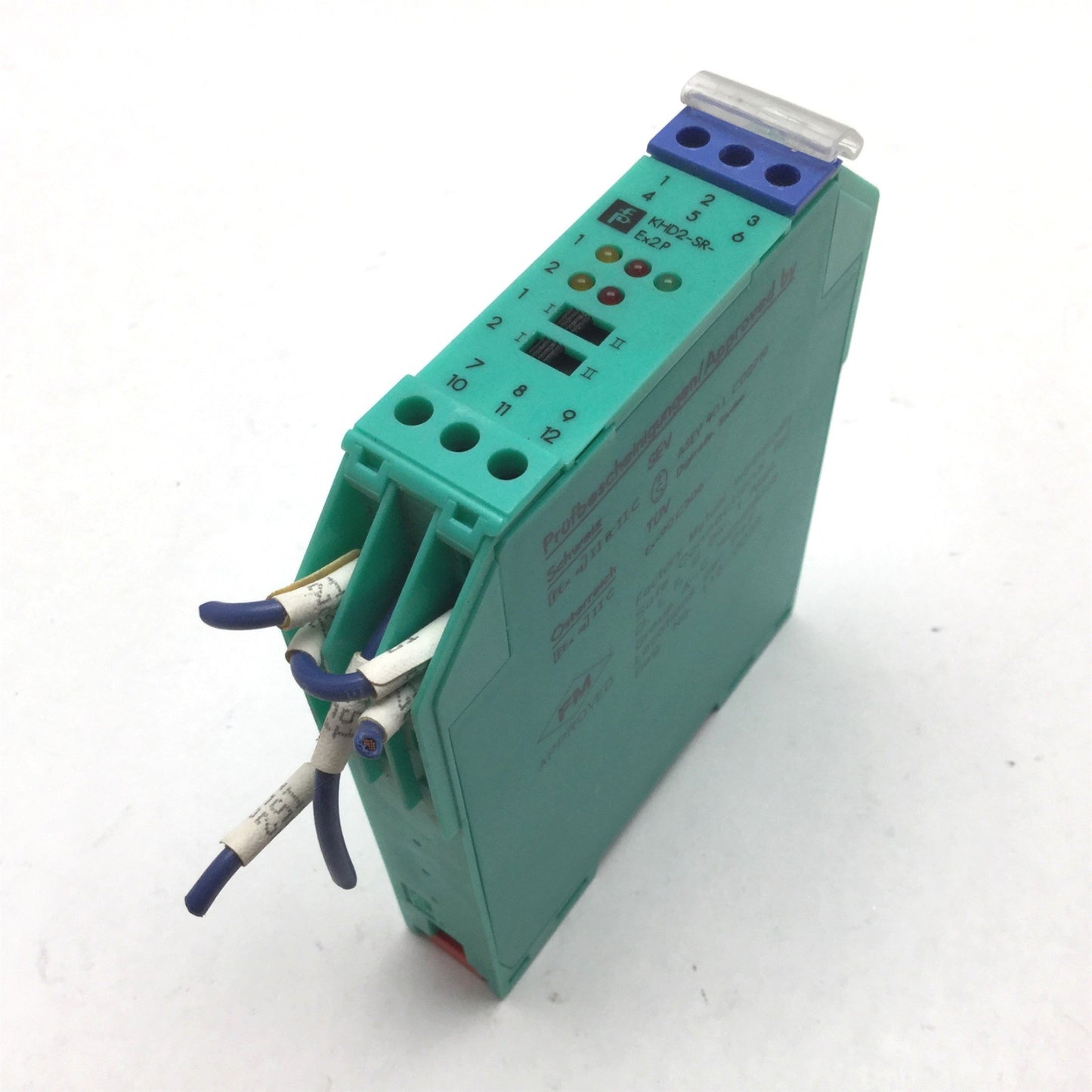 Used Pepperl Fuchs KHD2-SR-Ex2.P Isolated Switch Amplifier, Supply: 20.4-27.6VDC