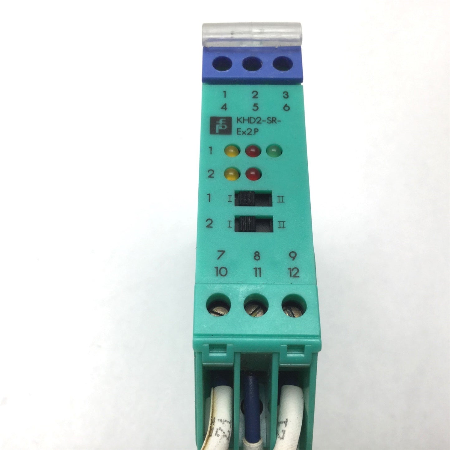 Used Pepperl Fuchs KHD2-SR-Ex2.P Isolated Switch Amplifier, Supply: 20.4-27.6VDC