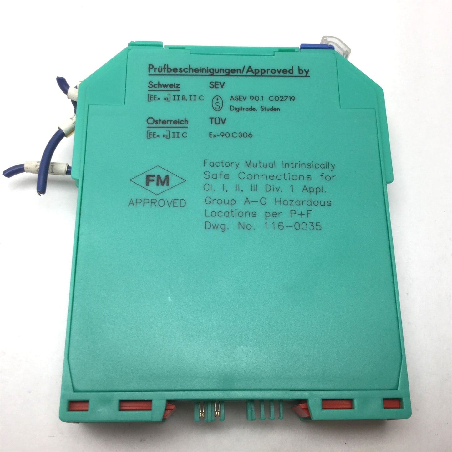 Used Pepperl Fuchs KHD2-SR-Ex2.P Isolated Switch Amplifier, Supply: 20.4-27.6VDC