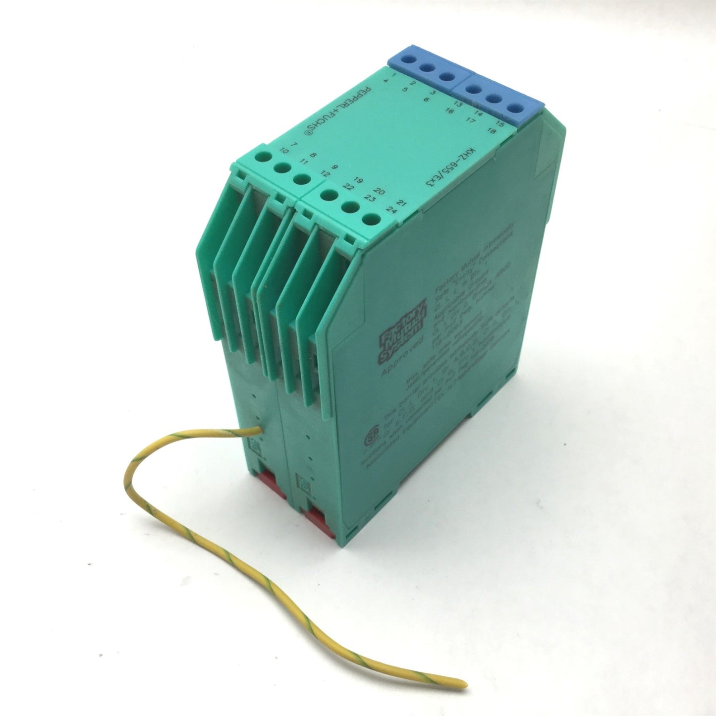 Used Pepperl & Fuchs KHZ-655/Ex3 91366 Intrinsic Safety Barrier Module, 5V 12 Ohms