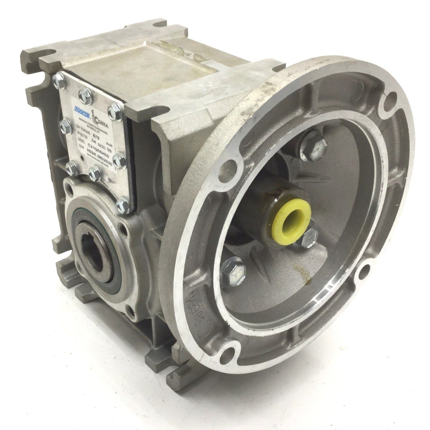 New – Open box New Morse 216Q56H50 Worm Gear Reducer 50:1, O/P Torque: 678 In-lbs, .54HP@1750