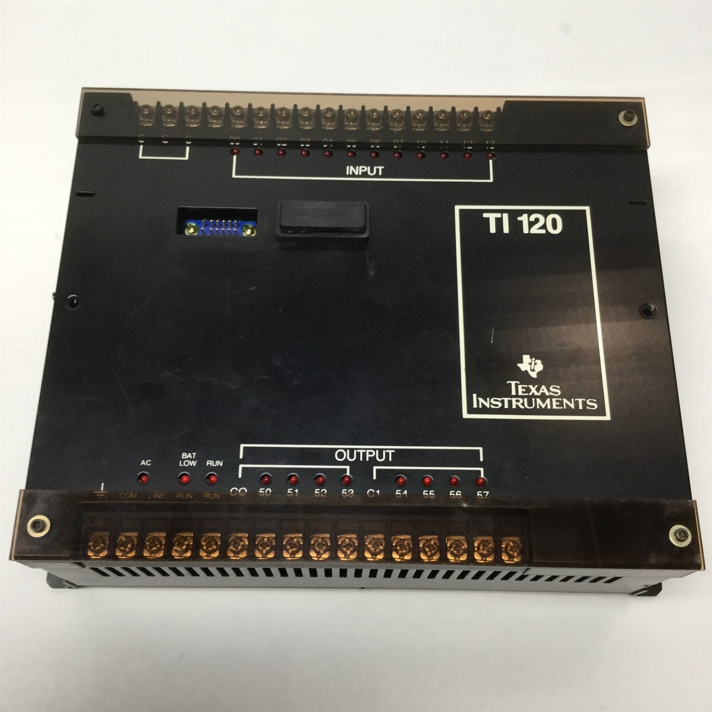 Used Texas Instruments 120-1112 PLC Programmable Controller TI 120, 110-240VAC, 24VDC