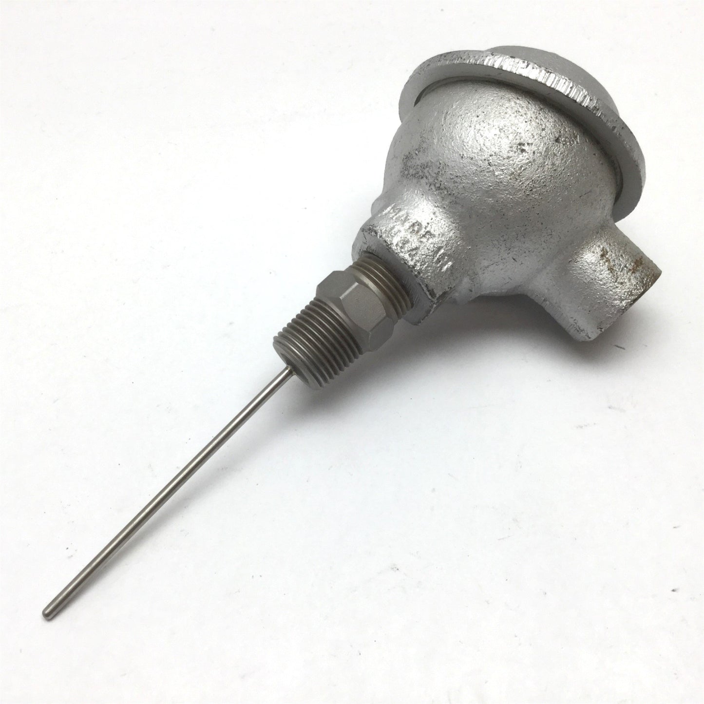 Used Omega NB1 Thermocouple with Head, Thermocouple Length: 3.5", Connection 1/2" NPT