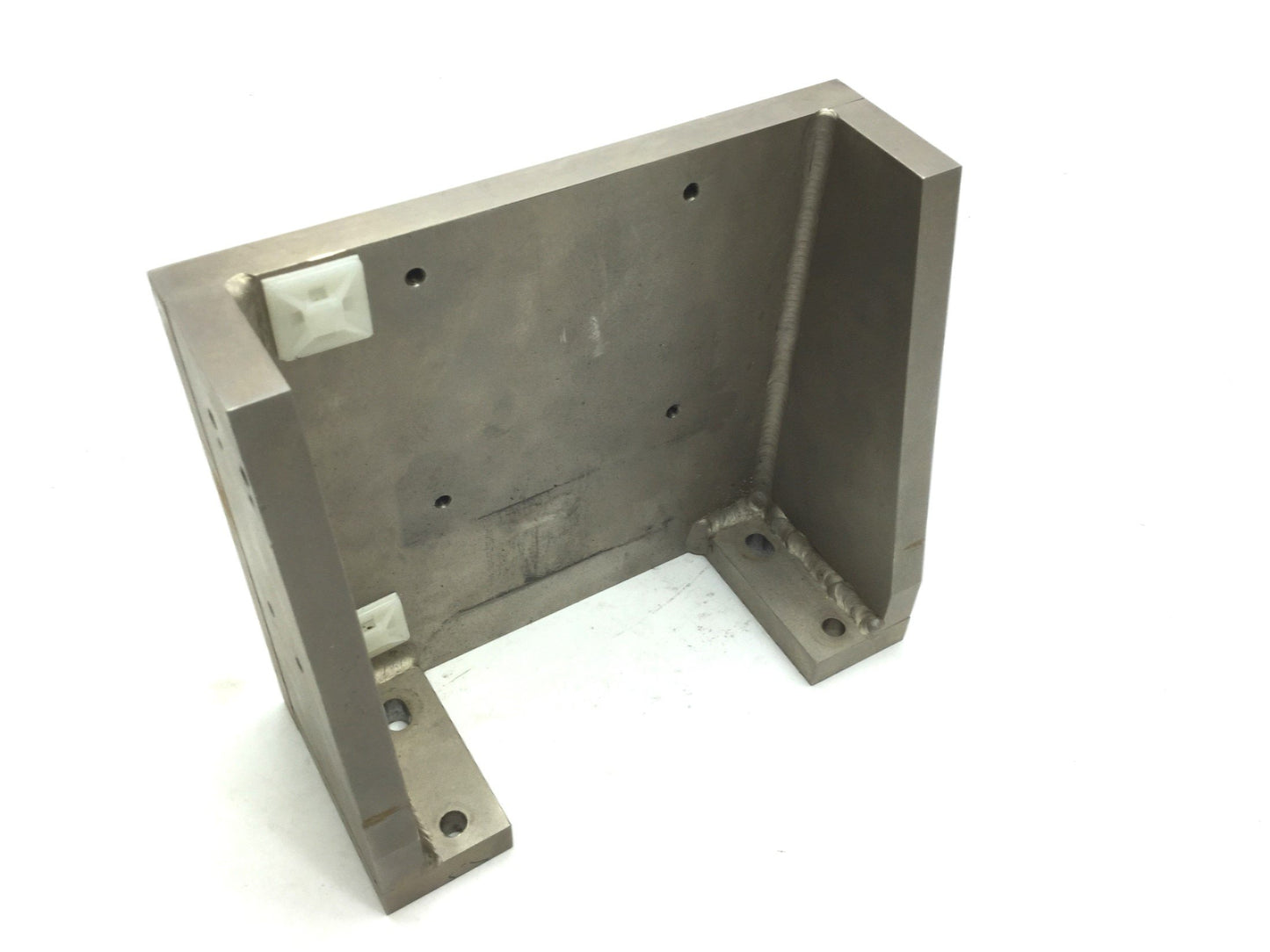 Used Machined Steel Right Angle Bracket Dimensions 7.75"x3.125"x6.375", Mounts: 10-32