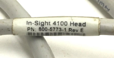 Used Cognex 800-5773-1 In-Sight 4100 Remote Head Camera, Rev E, Sensor: 1/3-inch CCD