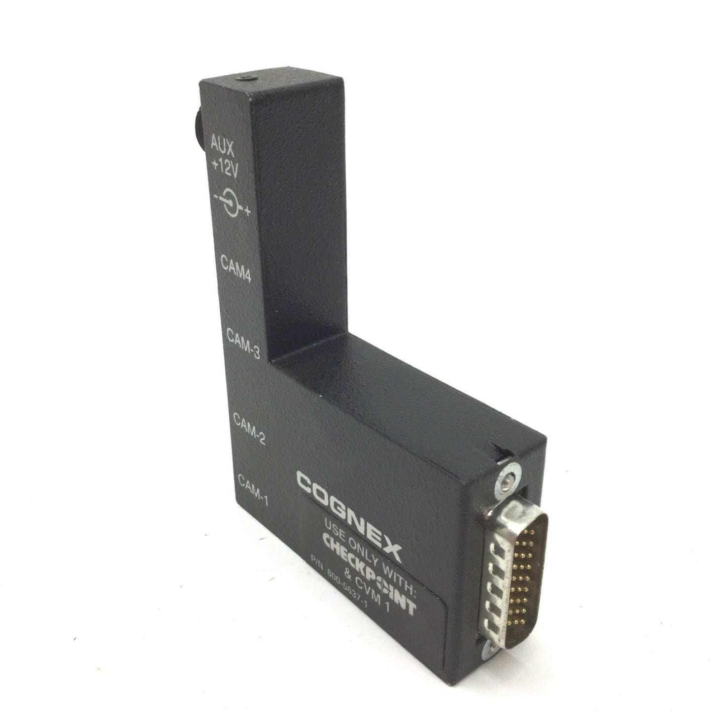 Used Cognex 800-5637-1 Camera Breakout Box, Goes to Checkpoint and CVM1