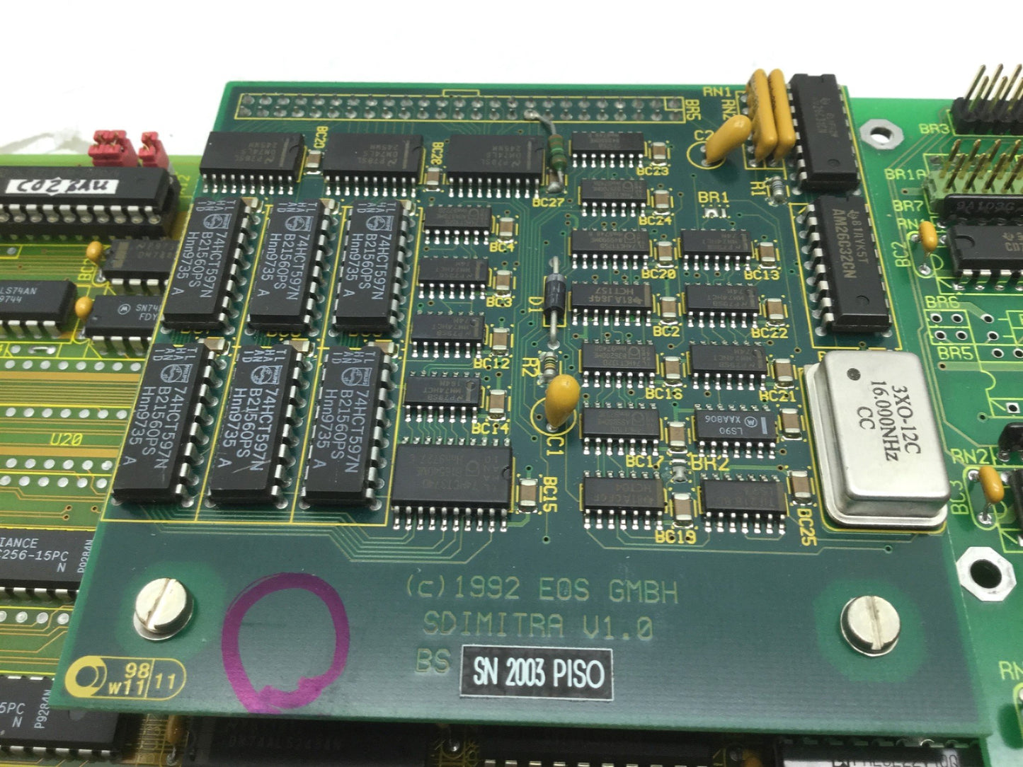Used Scanlab RTC1000 V3 Laser Marking Scan Head Control Board 5657 DB9 & DB25