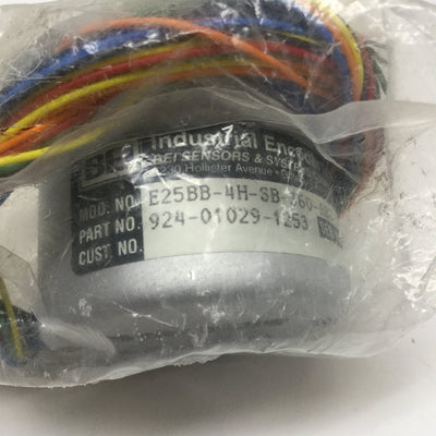 New BEI E25BB-4H-SB-360-ABZ-7406R-LED-SC72 Incremental Optical Encoder 360cycle/rev