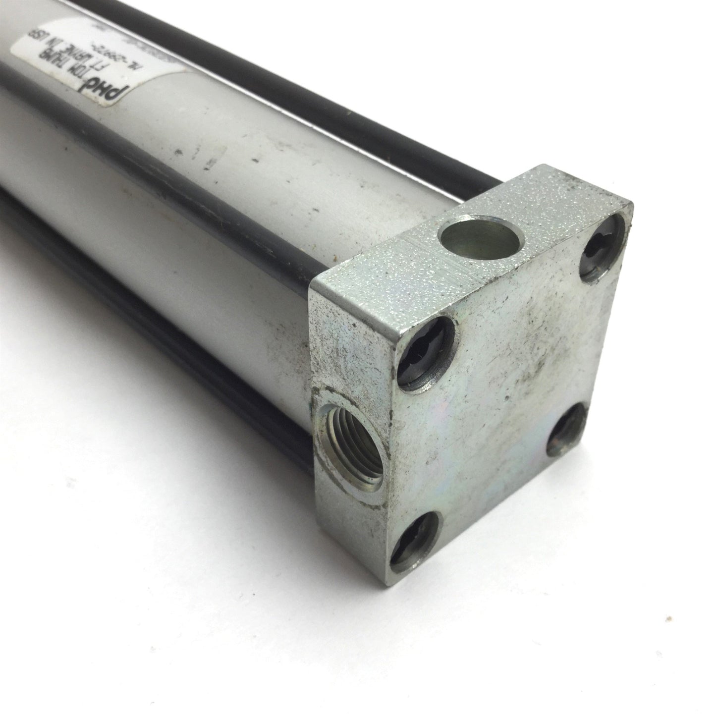 Used PHD ML-29972 Pneumatic Cylinder, Stroke: 5.5", Bore: ~1.25", Ports: 1/8" NPT