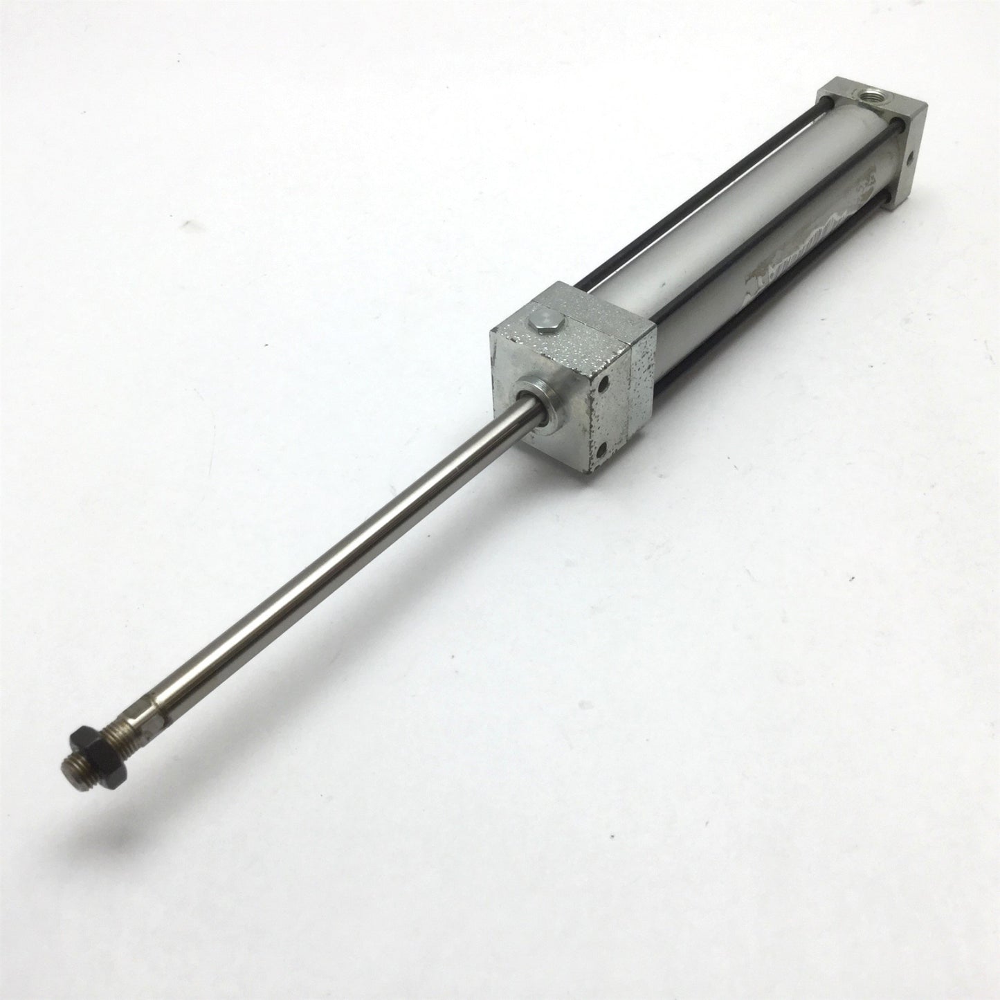 Used PHD ML-29972 Pneumatic Cylinder, Stroke: 5.5", Bore: ~1.25", Ports: 1/8" NPT