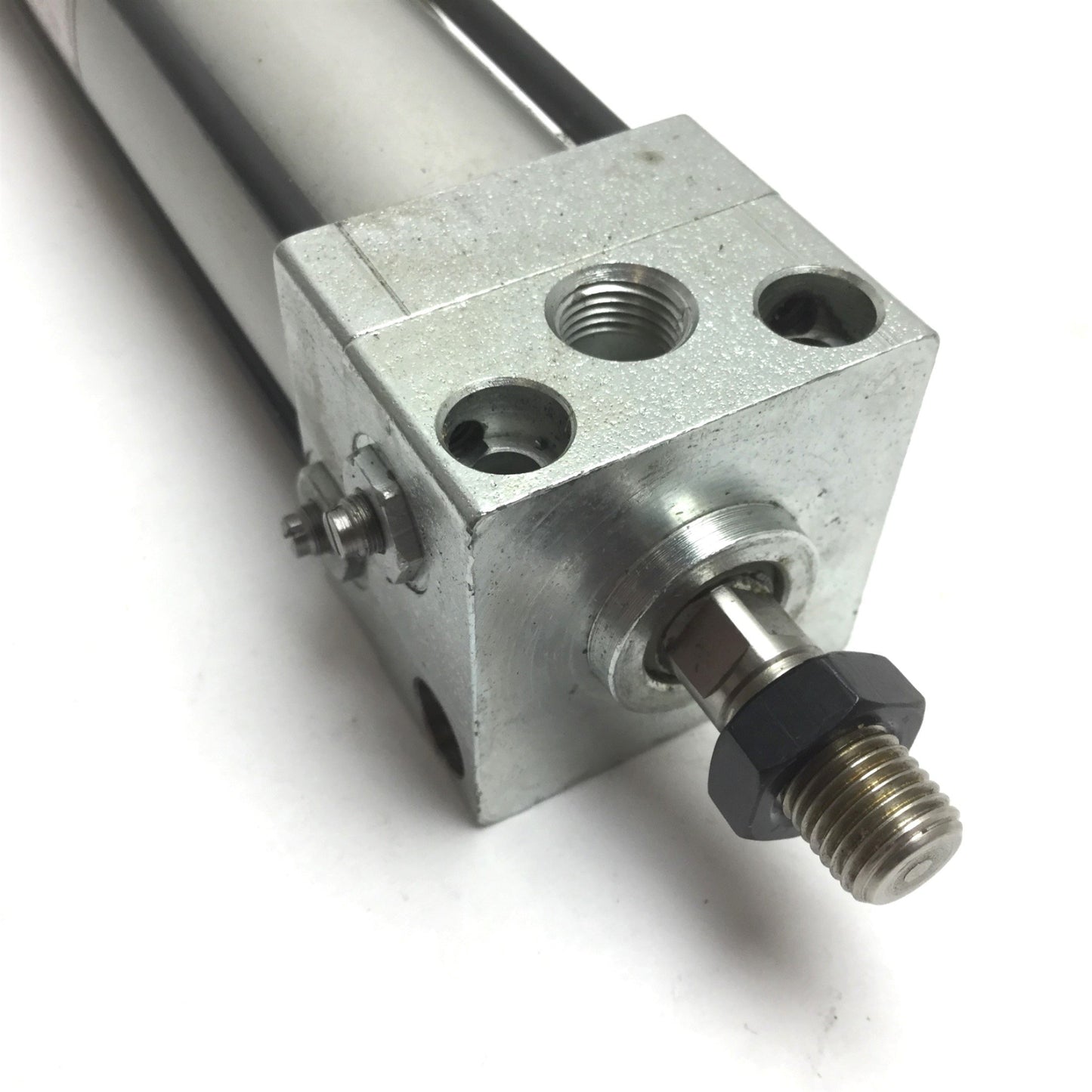 Used PHD ML-29972 Pneumatic Cylinder, Bore: ~1.25", Stroke: 5.5", Ports: 1/8" NPT