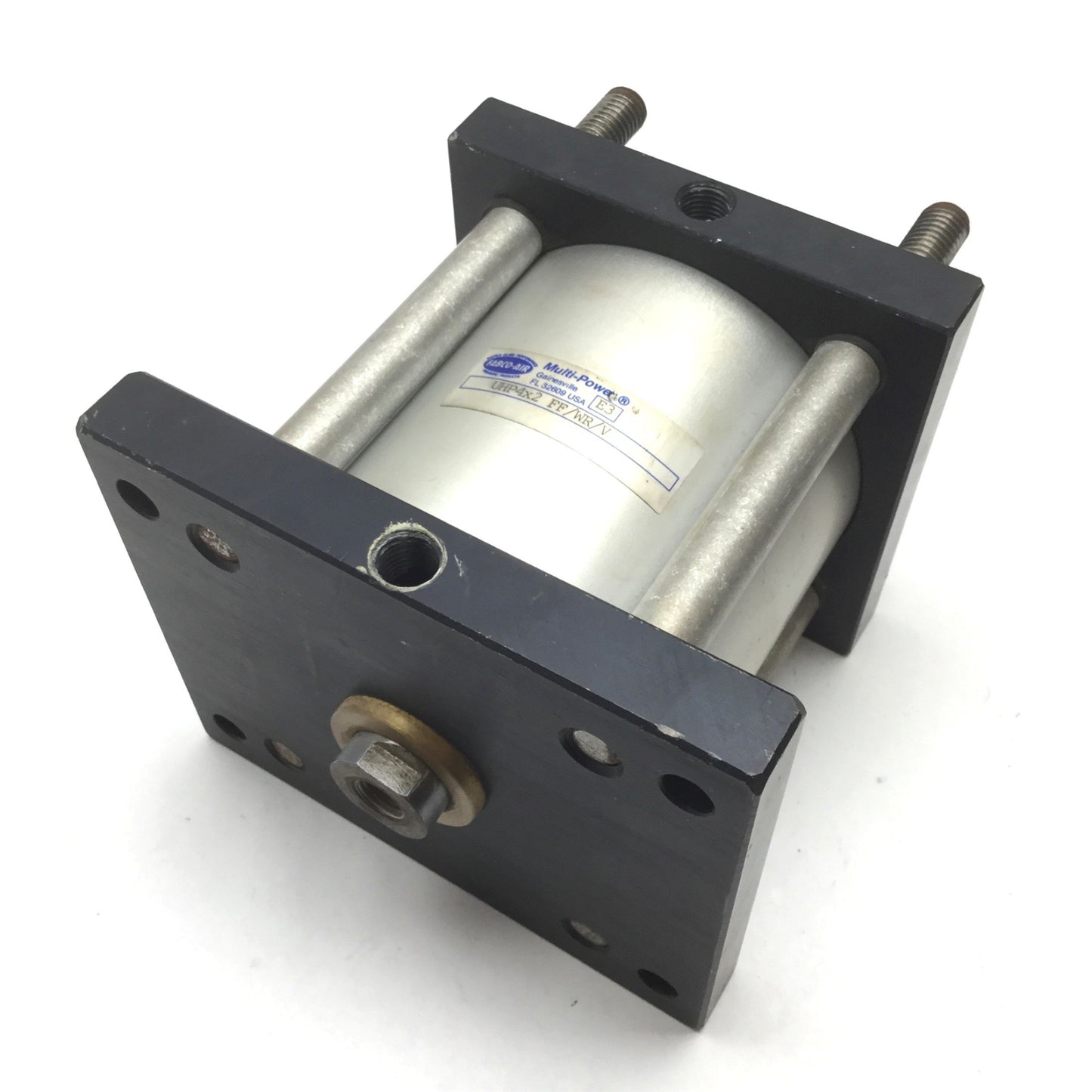 Used Fabco Air UHP-4X2-FF-WR-V Hi-Power Pancake Air Cylinder, Bore: 4", Stroke: 2"