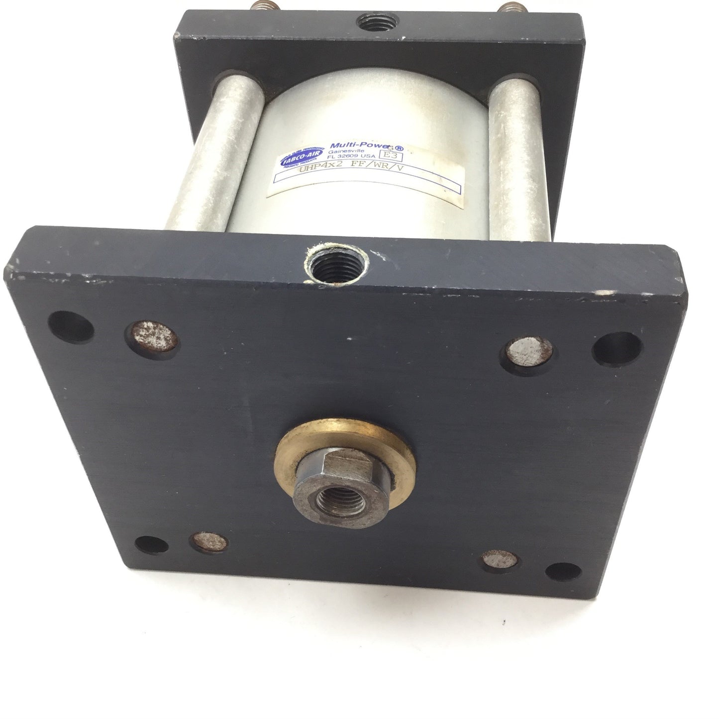 Used Fabco Air UHP-4X2-FF-WR-V Hi-Power Pancake Air Cylinder, Bore: 4", Stroke: 2"